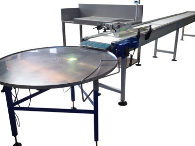 Conveyor and Rotating Table from EQM Industrial