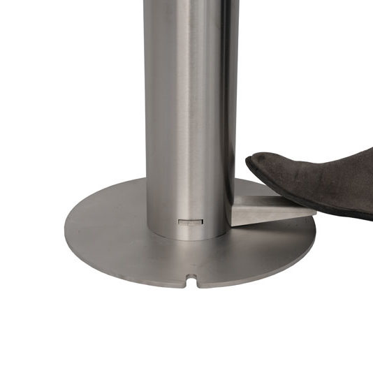 Shield Sanitiser Station base with foot by EQM Industrial